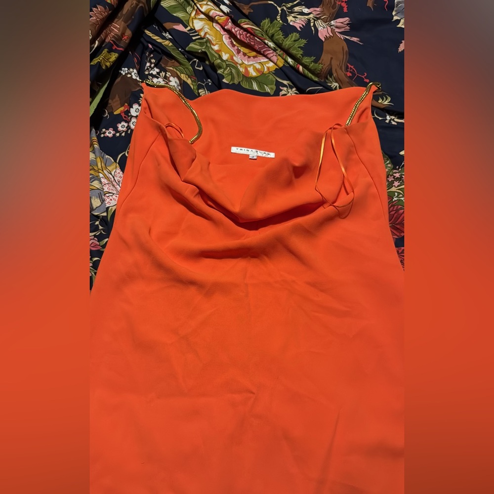 Trina Turk orange dress